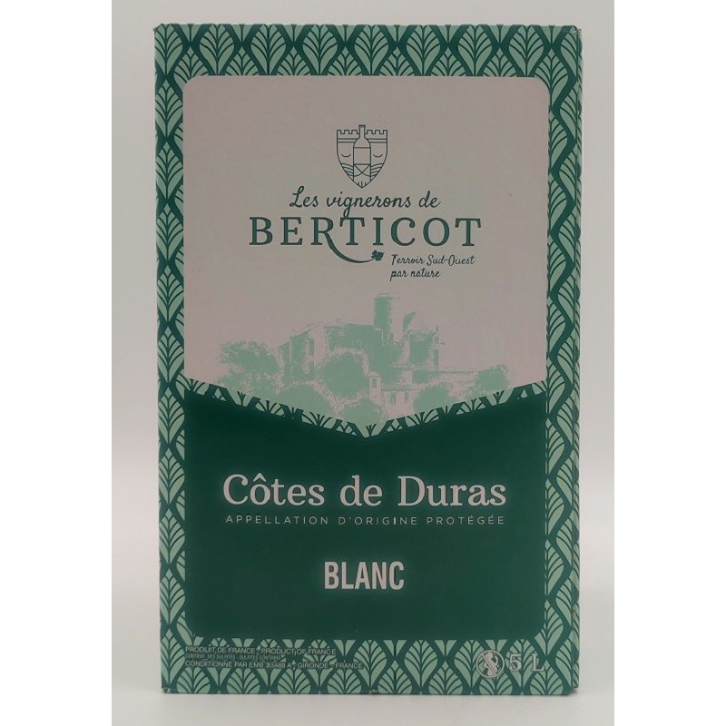 Les Vignerons De Berticot Cotes De Duras - Bib 5 Litres | french wine